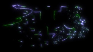 Yarış bayrağıyla motokrosun video animasyonu