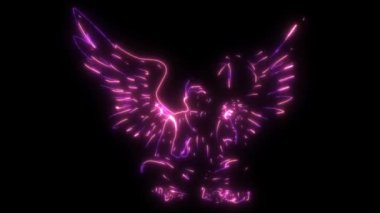 Kanatlı basketbol oyuncusunun video animasyonu