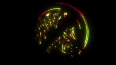 Yasak sembollü zebra kafasının video animasyonu