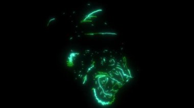 Tiger 'ın Noel Baba şapkası taktığı video animasyonu. Noel kaplanı.