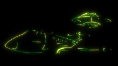 UFO avcı uçağının video animasyonu