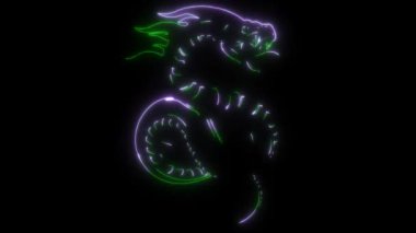 Alevli Viper Snake 'in video animasyonu