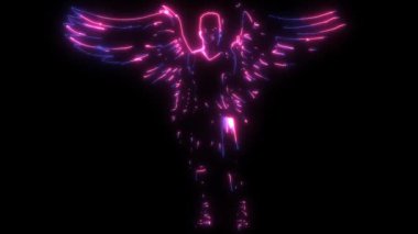 Kanatlı basketbol oyuncusunun video animasyonu