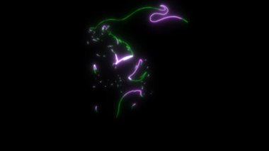 Kurbağanın altındaki Ying Yang sembolünün video animasyonu.