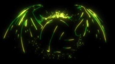 Yarasa kanatlı voleybol topunun video animasyonu