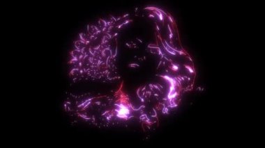 Baykuş başlı kadının video animasyonu