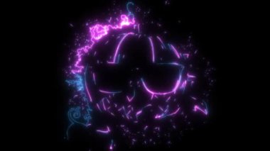 Güneş gözlüklü balkabağı karakterinin video animasyonu