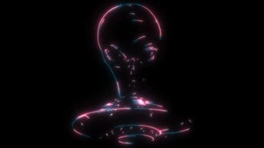 Uzaylı başkanı UFO 'nun video animasyonu