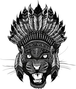 Tek renkli baş leopar tüylerinin gösterimi