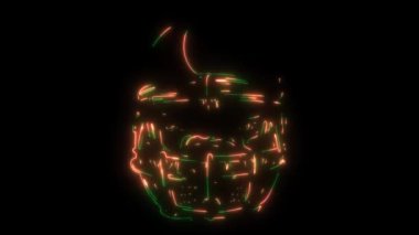 Kızgın Pitbull Maskotunun dijital animasyon lazeri