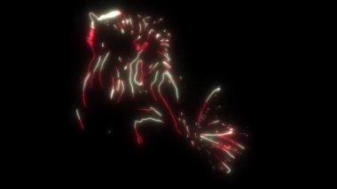 Zebra Başı 'nın dijital animasyon lazeri