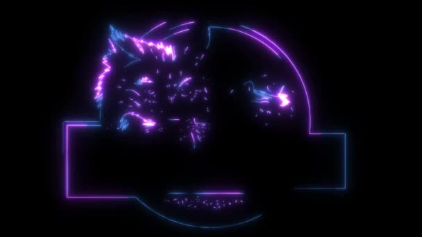 Lynx Wildcat 마스코트의 디지털 애니메이션 레이저 — 비디오
