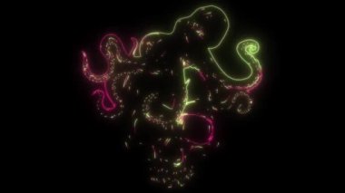 Kraken 'in dijital animasyon lazeri