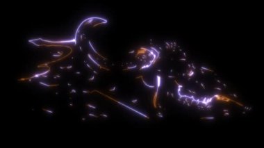 Boynuzlu Boğa kafatasının dijital animasyon lazeri
