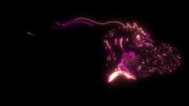 T-Rex Maskotunun dijital animasyon lazeri