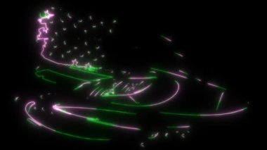 Sürat teknesinin dijital animasyon lazeri