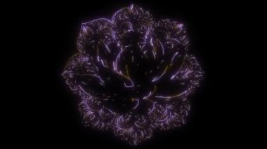 Çiçek Lily Lotus 'un dijital animasyon lazeri