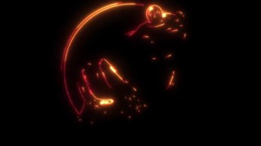 Kurbağanın dijital animasyon lazeri