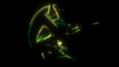 Atlantik kılıç balığı kılıçbalığının dijital animasyon lazeri