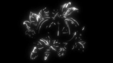 Neon tarzı Cadılar Bayramı balkabağı