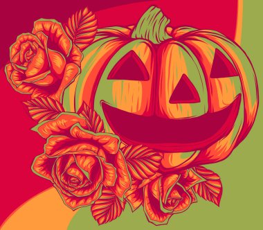 Güllü Cadılar Bayramı 'nın illüstrasyonu