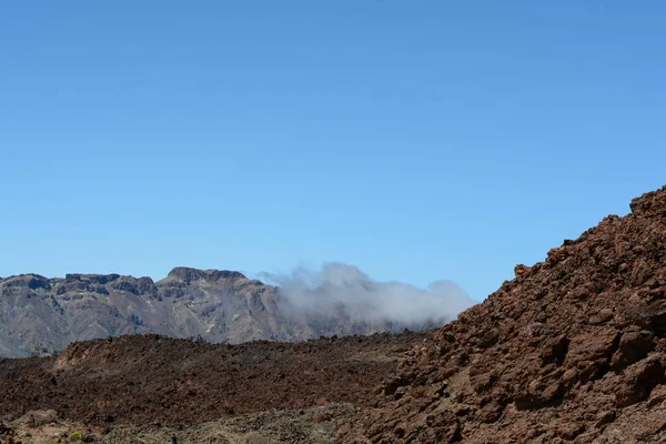 Rocky Dry Desert Landscape Volcanic Mountain — Stock Photo, Image
