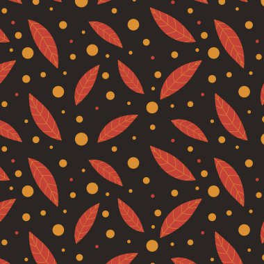 Egzotik, soyut, çiçekli, dikişsiz desen. Vektör illüstrasyonu