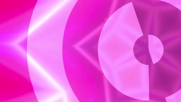 Fundo Abstrato Rosa Com Alguns Destaques Suaves Dobras Forma Círculo — Vídeo de Stock