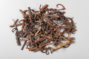 top view herb GouTeng or Uncariae Ramulus cum Uncis or Sharpleaf Uncaria Stem with Hools