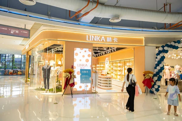 Zhongshan Guangdong China Junho 2023 Loja Roupa Interior Linka Shopping — Fotografia de Stock