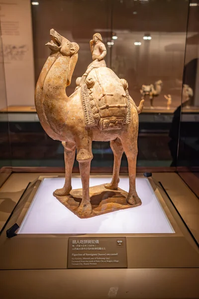 Taiyuan Shanxi China July 2023 Figurine Foreigner Camel Shanxi Museum — Stock Photo, Image