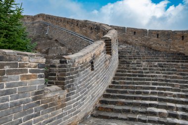 Yanmenguan Çin Seddi 'nin bir parçası ShanXi yatay kompozisyonu