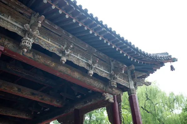 Parte Superior Templo Chinês Tradicional — Fotografia de Stock
