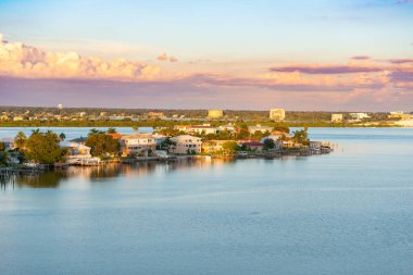 Clearwater Beach, Tampa Florida, ABD 'de güzel bir deniz manzarası.