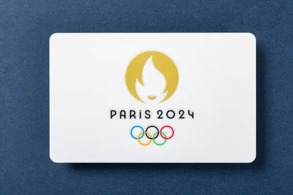 Zhongshan 2023 パリオリンピック2024 Icカード閉じる — ストック写真