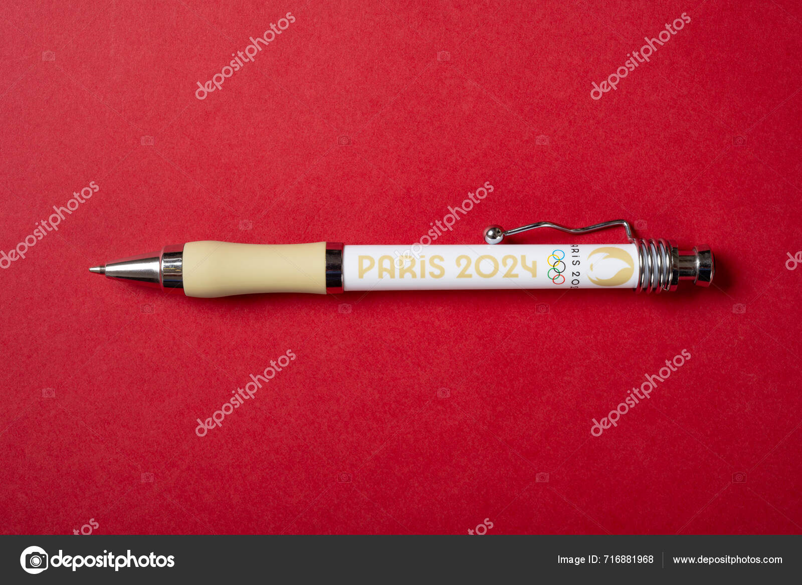 Zhongshan China April 2024 Ball Point Paris Olympic Games 2024 — Stock