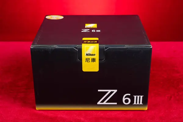stock image ZHONGSHAN GUANGDONG China-July 6 2024:box of a Nikon brand new camera Z6III.