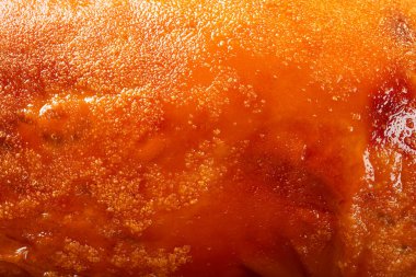 Arka plan ve doku olarak kızarmış bir domuzun kokusu.