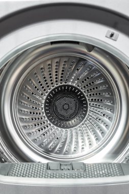 inside of a Tumble Dryer at vertical composition clipart