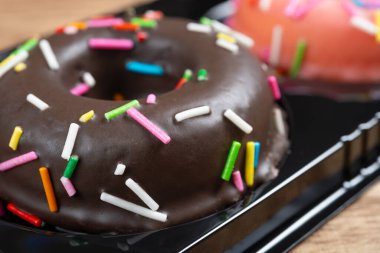 açı görünümü tatlı çörekler yatay bileşim