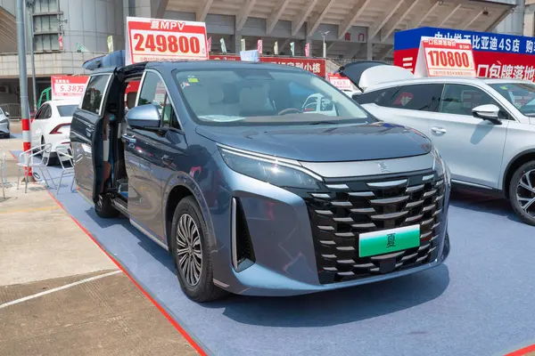 ZHONGSHAN GUANGDONG Çin - 21 Mart 2025: mavi bir Xia arabası.