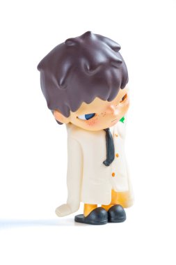 ZhongShan GuangDong Çin - 21 Mart 2025: Pop Mart koleksiyon rakamları beyaz arka planda.