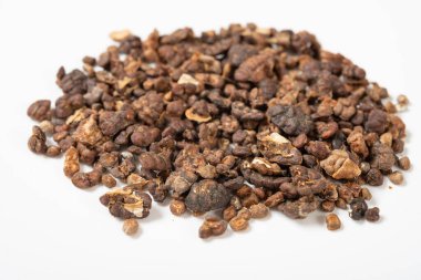 açı görünümlü bitki YiZhiRen veya Alpiniae Oxyphyllae Fructus veya yatay bileşimde Sharpleaf Galangal Fruit