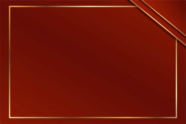 Lüks konseptte altın çizgili kırmızı arkaplan