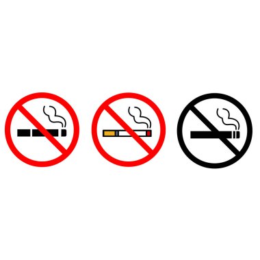 Sigara içilmiyor. Yasak Uyarı