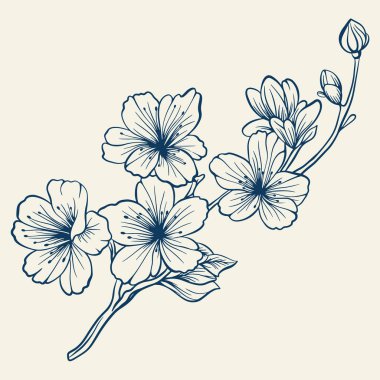 Çiçekli ve yapraklı el çizimi buket. Vector lineer monokrom zarif çiçek düzenleme vintage stil, dövme tasarımı, boyama kitabı, düğün dekorasyonu.