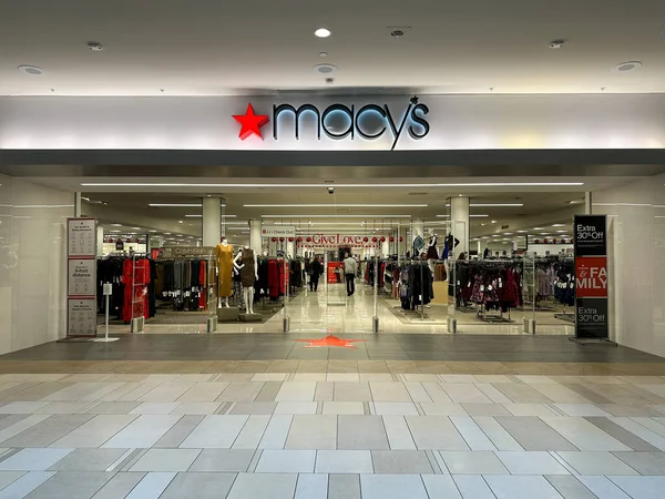 Minnetonka Minnesota October 2022 Entrance Macys Store Mall Sellling Clothing — Stock Photo, Image