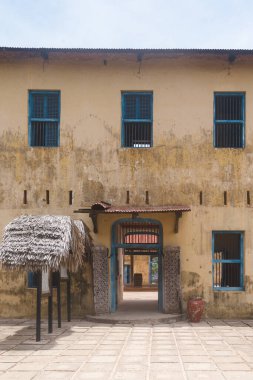 Changuu Adası 'ndaki Zanzibar Tanzanya Hapishanesi' nin eski avlusu.