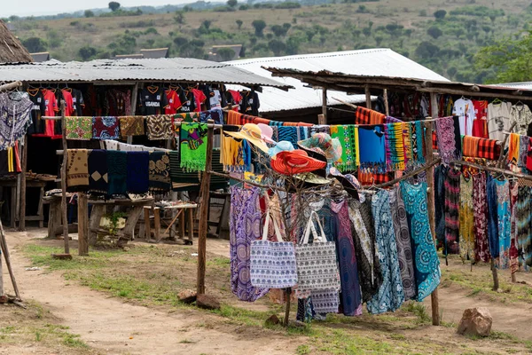 아프리카 우간다 카세니 2023 엘리자베스 공원에서 담요를 물품들 — 스톡 사진