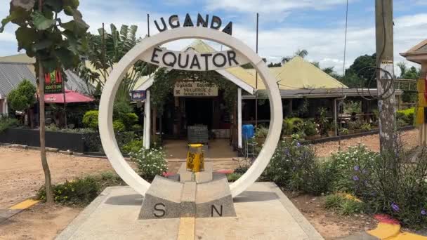 Kayabwe Uganda Mart 2023 Turistler Için Ekvator Imza Günü Uganda — Stok video